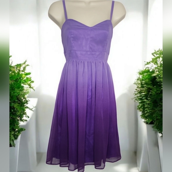 Dresses & Skirts - 🔥Purple Ruched Spaghetti Strap Sundress